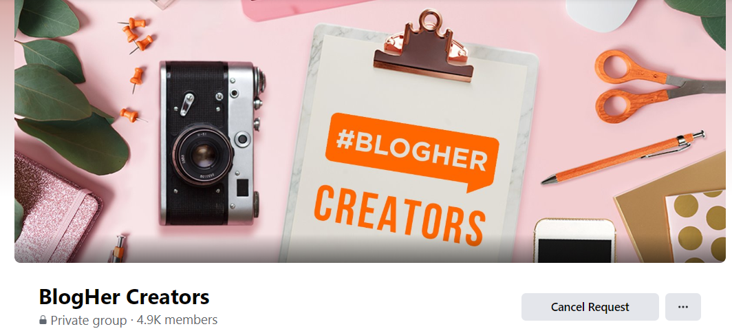 BlogHer Creators Facebook Group