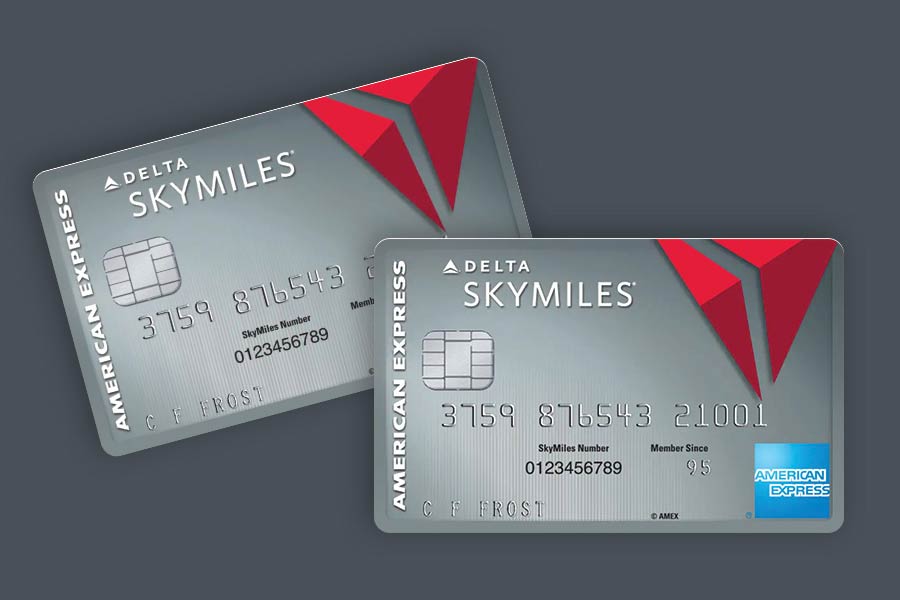 Two Delta SkyMiles® Platinum Business American Express credit card.