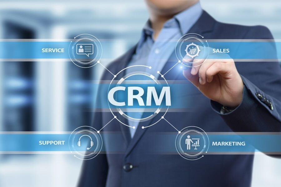 CRM Business Internet Technology Concept