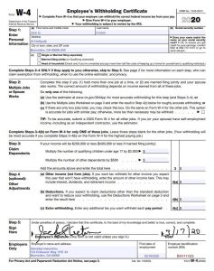 What Is a W4 Form and How Does it Work? Form W-4 for Employers