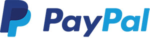 Paypal logo that links to the Paypal homepage in a new tab.