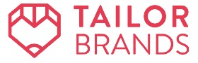 TailorBrands logo that links to the TailorBrands homepage in a new tab.