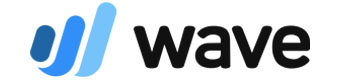 Wave logo that links to the Wave homepage in a new tab.