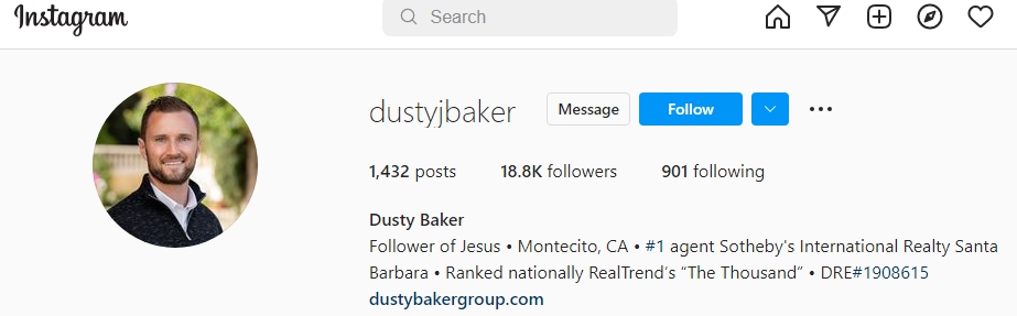 Dusty Baker Instagram profile.