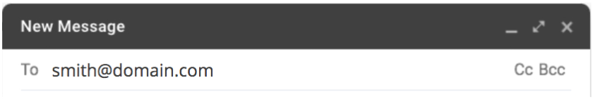 Last Name-Only Email Example