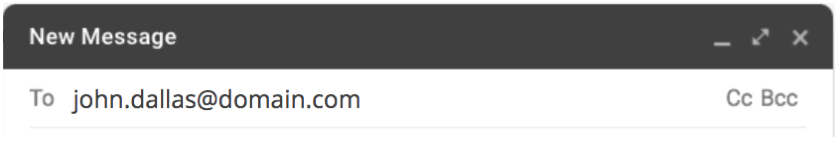 Name & Location Email Example
