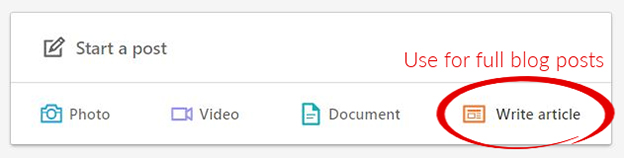 Find articles on linkedin picture