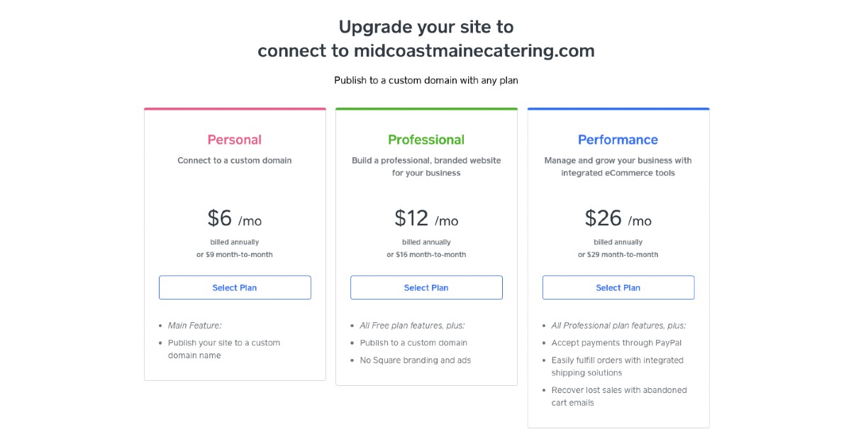 Weebly business site image