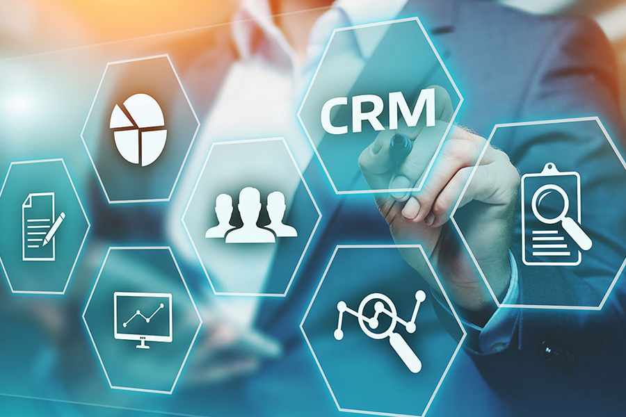 CRM Customer Relationship Management Business Internet Techology.