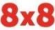 8x8 logo that links to the 8x8 homepage in a new tab.