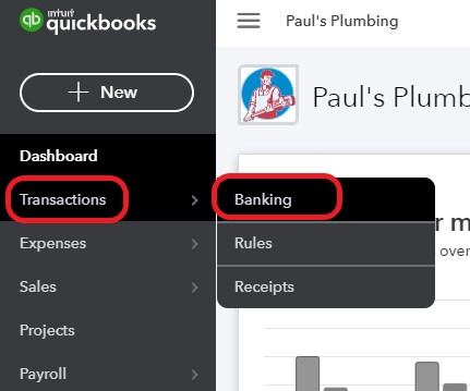 how far back can quickbooks import credit card transactions