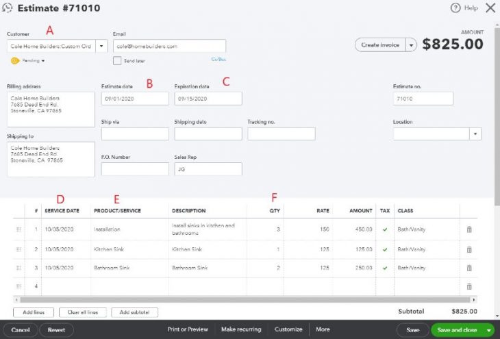 How to Create Quotes, Bids, and Estimates in QuickBooks Online