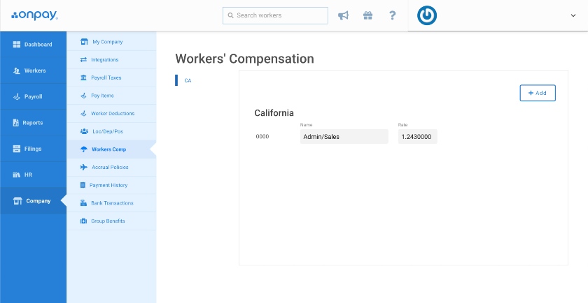 Modify Workers' Compensation codes for any states