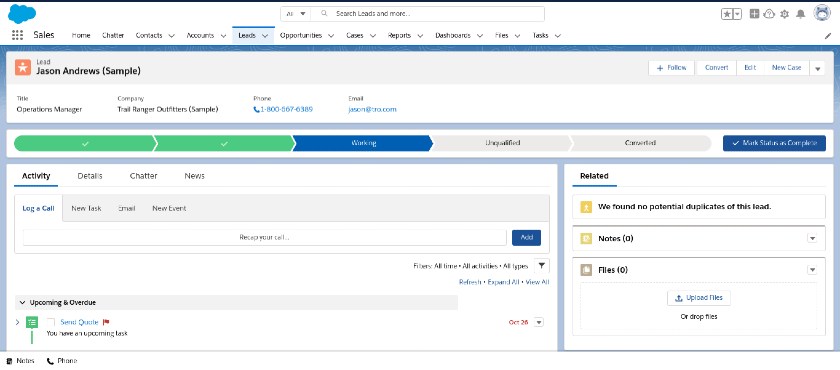 Salesforce opportunity management