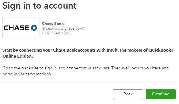 chase upload to quickbooks for mac
