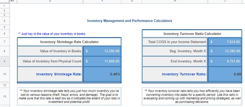 how to track year end inventory for small business