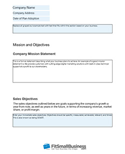 Monthly Sales Goals Template from fitsmallbusiness.com