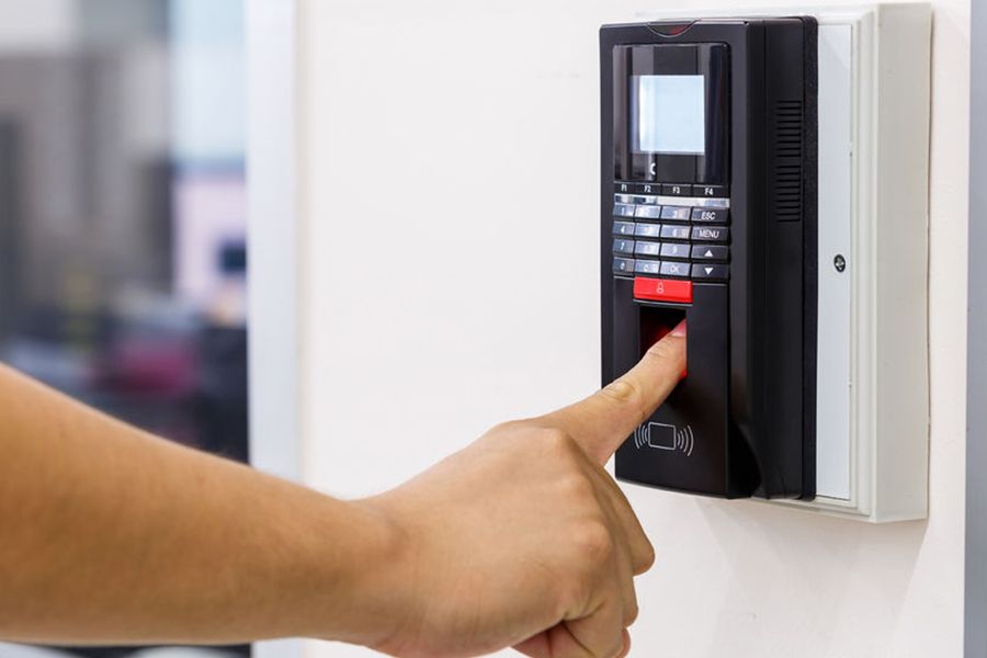 Biometric Employee Attendance Punch Time Clock Business Payroll Recorder WiFi 