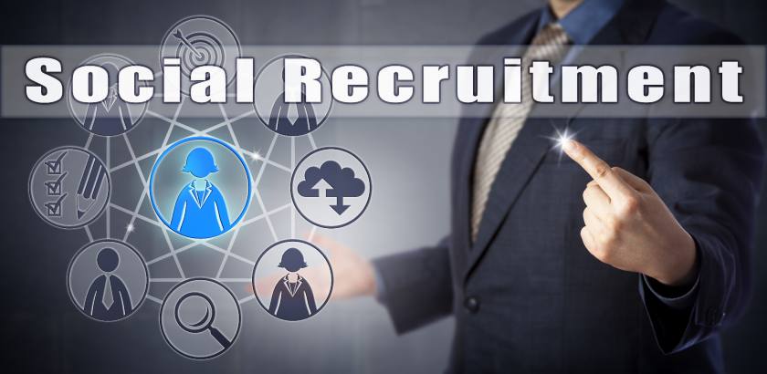 Showing social recruitment graphic.