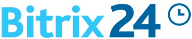 Bitrix24 logo that links to the Bitrix24 homepage in a new tab.