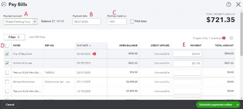 How To Pay A Bill In Quickbooks
