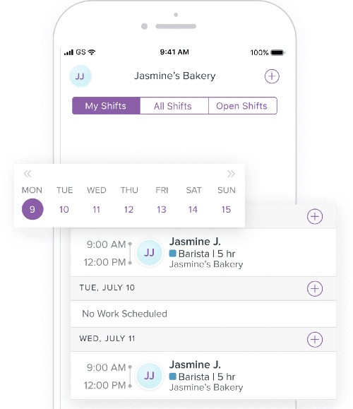 Screenshot of Homebase Mobile App