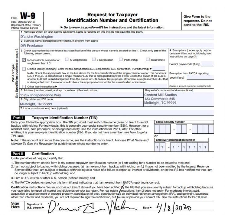 W9 Template Fill Out And Sign Printable Pdf Template Signnow Riset