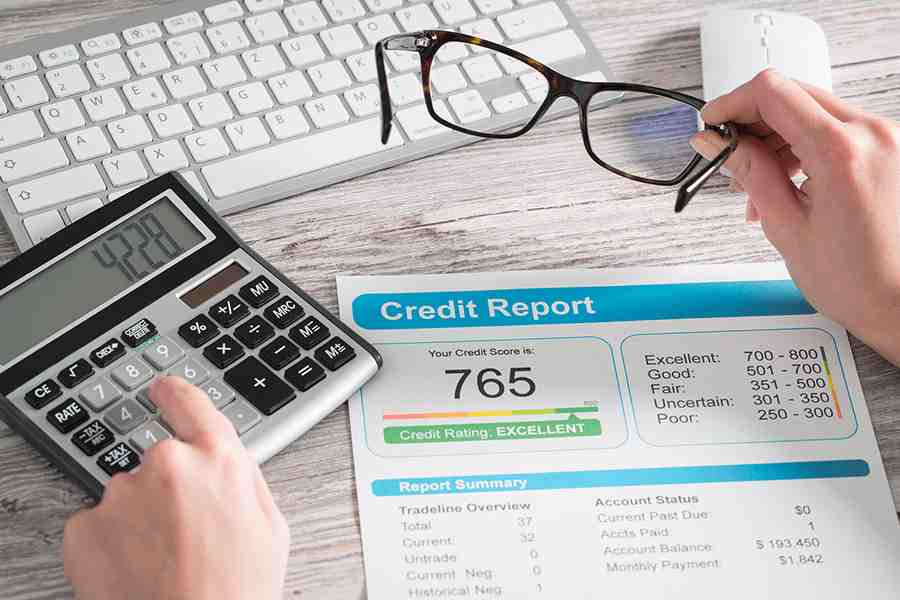 calculating credit report