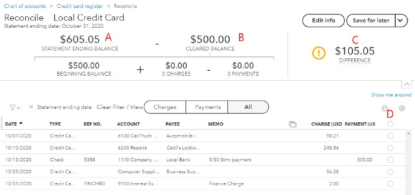 Match Credit Card Transactions to Credit Card Statement