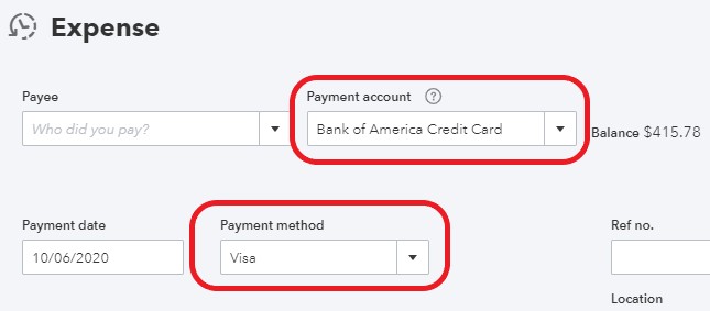 How To Enter Credit Card Transactions In Quickbooks Online