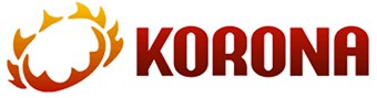 KORONA logo that links to the KORONA homepage in a new tab.