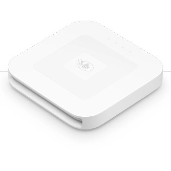 Wthite Square Reader for contactless and chip and PIN.
