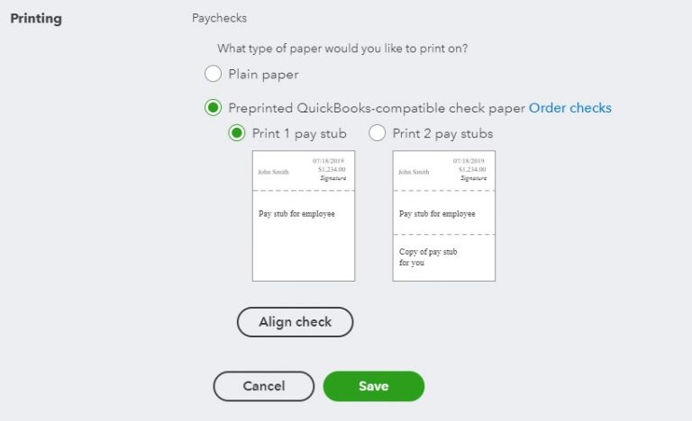How To Print Payroll Checks In Quickbooks Online