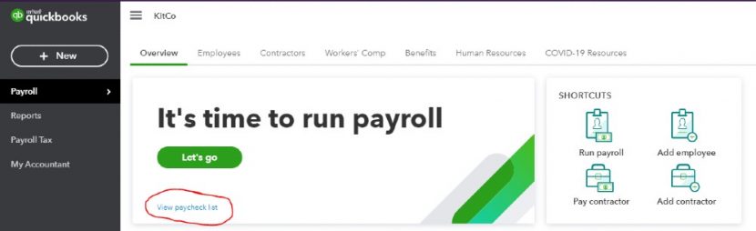 How To Print Payroll Checks In Quickbooks Online