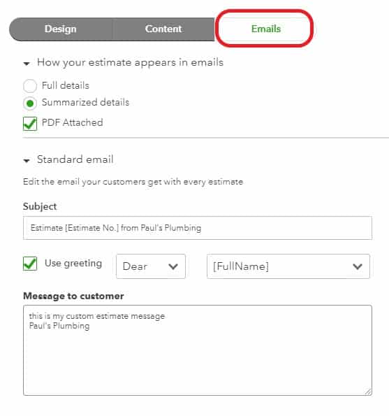 Change Email Settings for Custom Sales Forms
