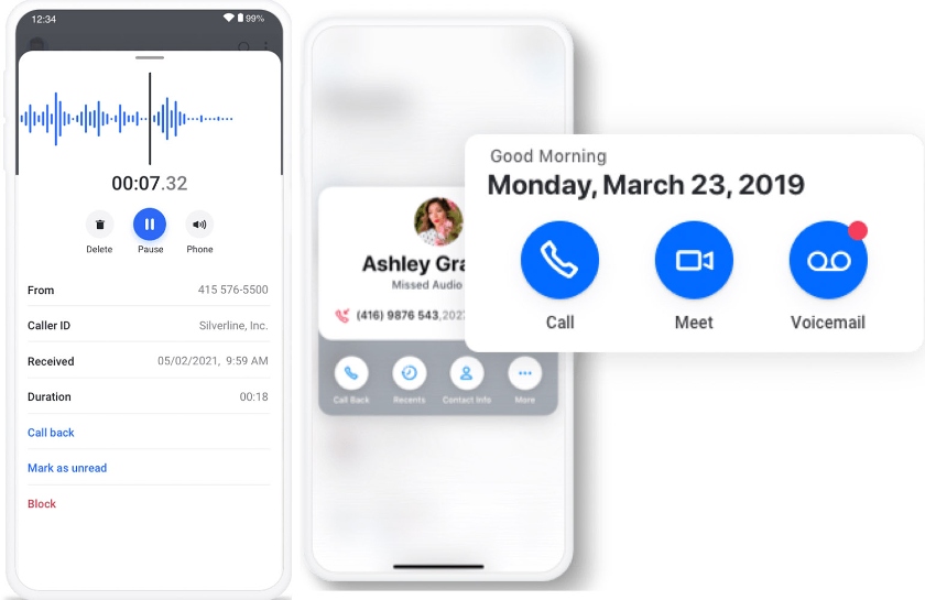 GoTo Connect virtual voicemail features