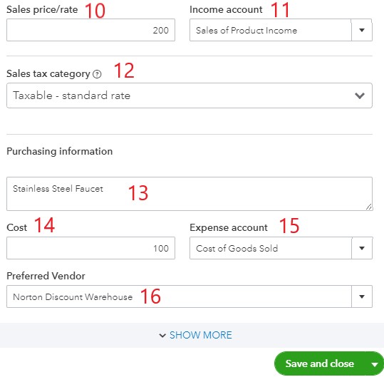 How to Set Up the Products and Services List in QuickBooks Online