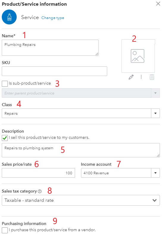 How to Set Up the Products and Services List in QuickBooks Online