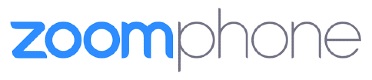 Zoom Phone logo that links to the Zoom homepage in a new tab.