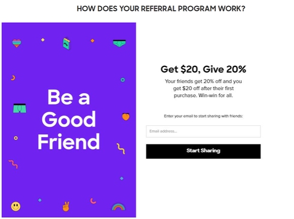 Referral coupons for retailers and their customers.