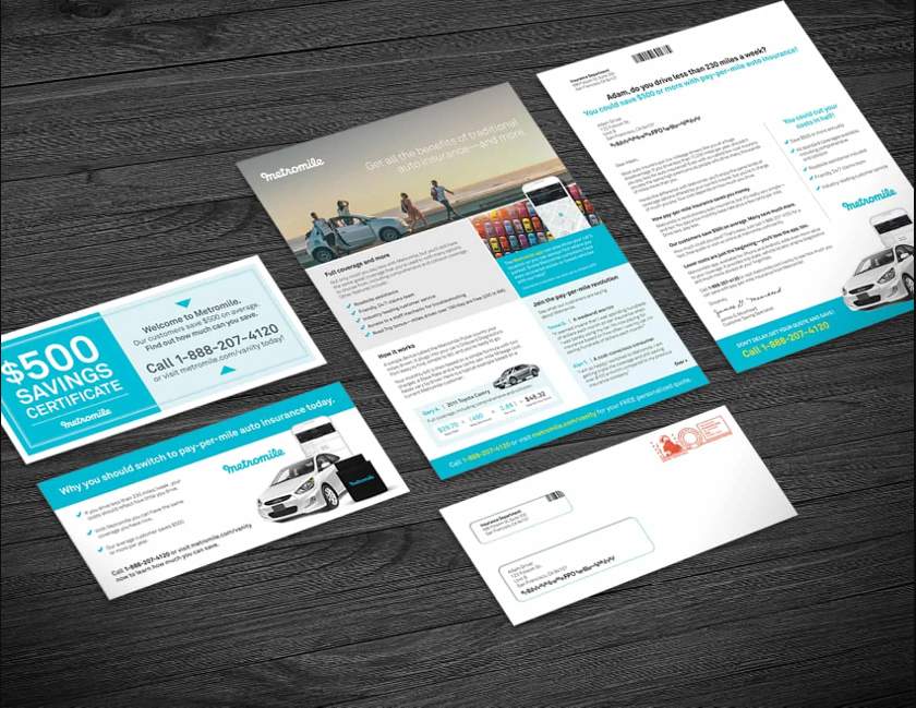 Sample templates of direct mail coupons.