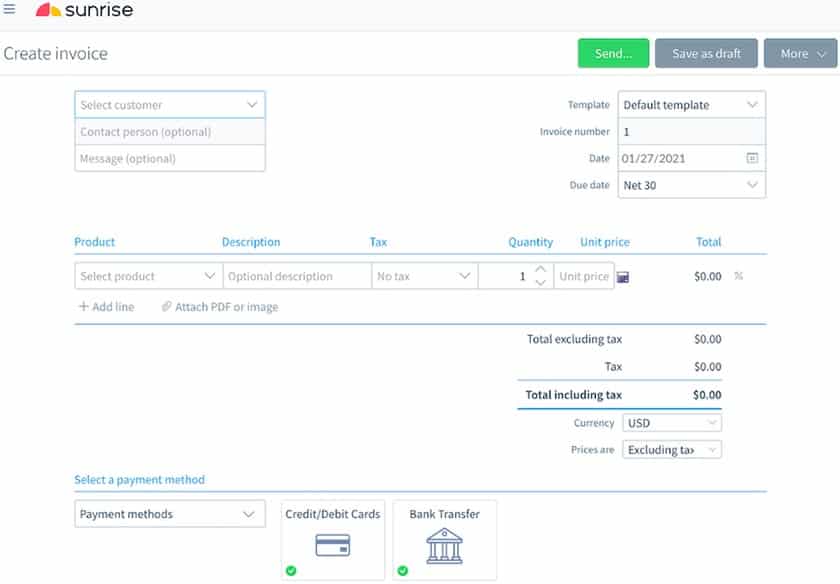 Sunrise App Accounting Software Review & Pricing for 2021