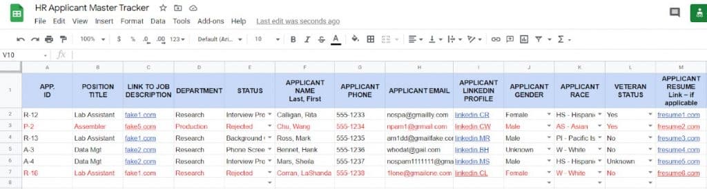 Free Applicant Tracking Spreadsheet: Use Excel for Recruitment
