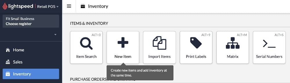 lightspeed inventory management