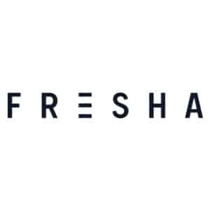 Fresha logo that links to the Fresha homepage in a new tab.
