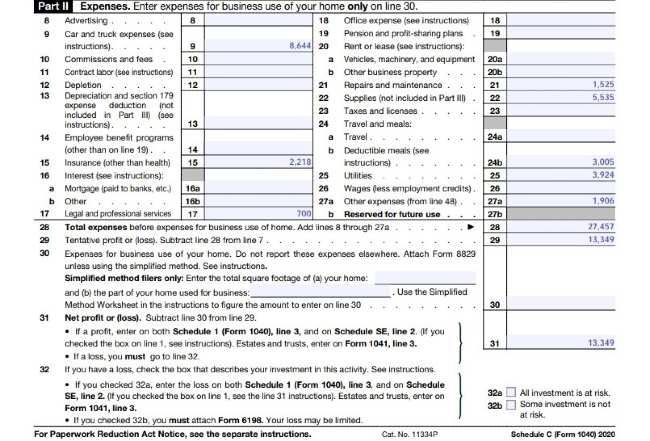 Step By Step Instructions To Fill Out Schedule C For