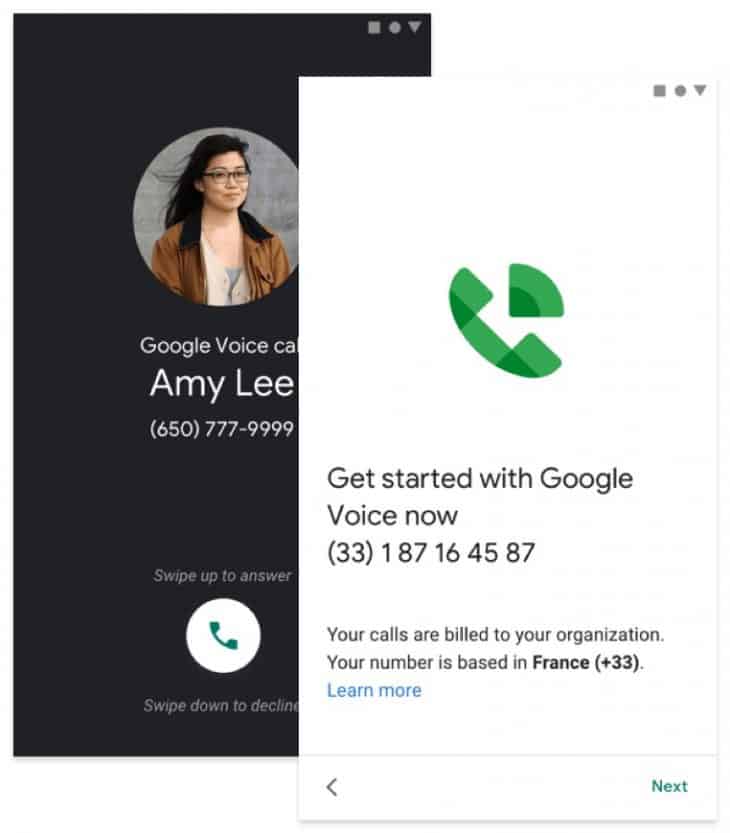 google voice sign in different account