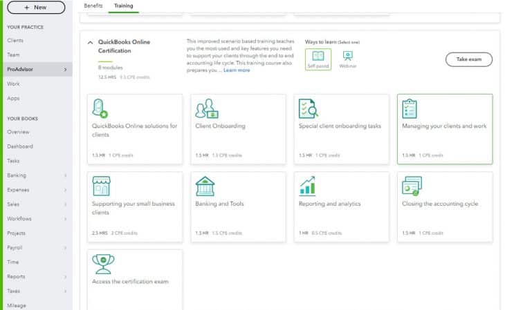 report quickbooks online settings