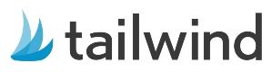 Tailwind logo that links to Tailwind homepage in new tab