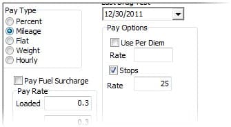 Screenshot of Dr Dispatch calculate pay